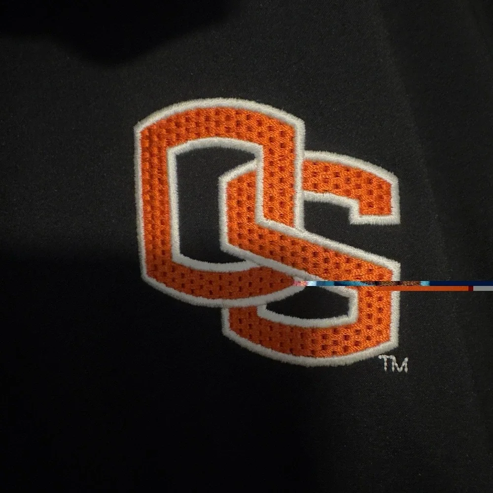 Nike Oregon‎ State Beavers Full Zip Jacket Men's Medium Black Orange Athletic